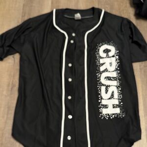 CRUSH Black Button-Up Women's Top